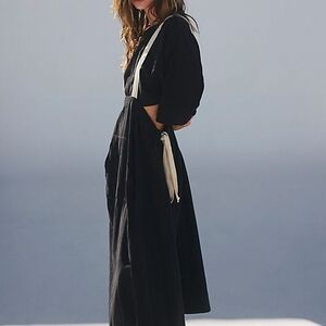 Free People Black Double Down Set